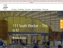 Tablet Screenshot of 111southwacker.com